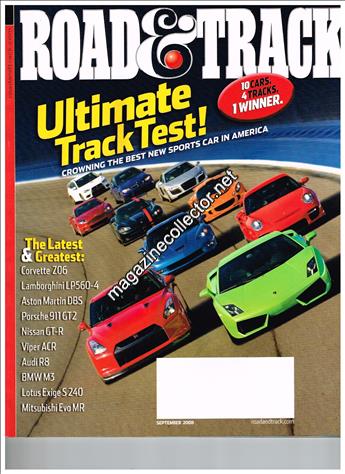 Road & Track (United States) September 2008 (Volume 60 No. 1) magazine ...